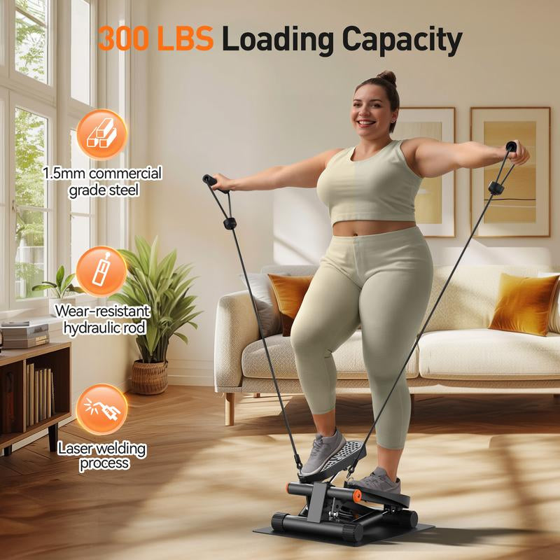 Niceday Compact Hydraulic Stair Stepper: Your Ultimate Solution for Effective Cardiovascular and Leg Workouts at Home or Office, Featuring LCD Monitor and 300LB Weight Capacity