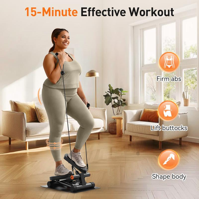 Niceday Compact Hydraulic Stair Stepper: Your Ultimate Solution for Effective Cardiovascular and Leg Workouts at Home or Office, Featuring LCD Monitor and 300LB Weight Capacity