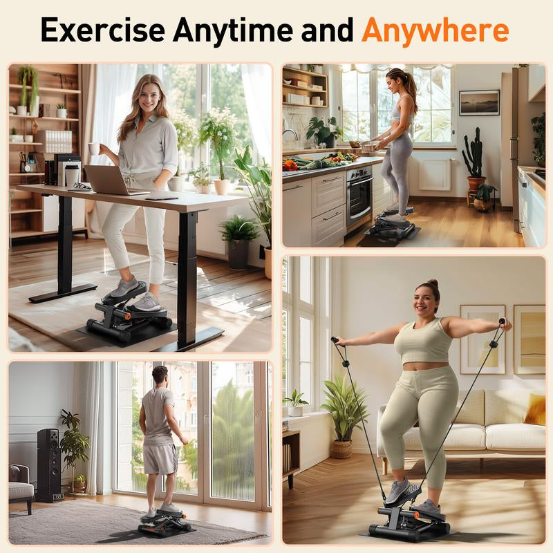 Niceday Compact Hydraulic Stair Stepper: Your Ultimate Solution for Effective Cardiovascular and Leg Workouts at Home or Office, Featuring LCD Monitor and 300LB Weight Capacity